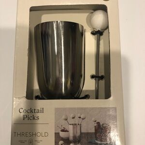 Threshold Silver Cocktail Picks